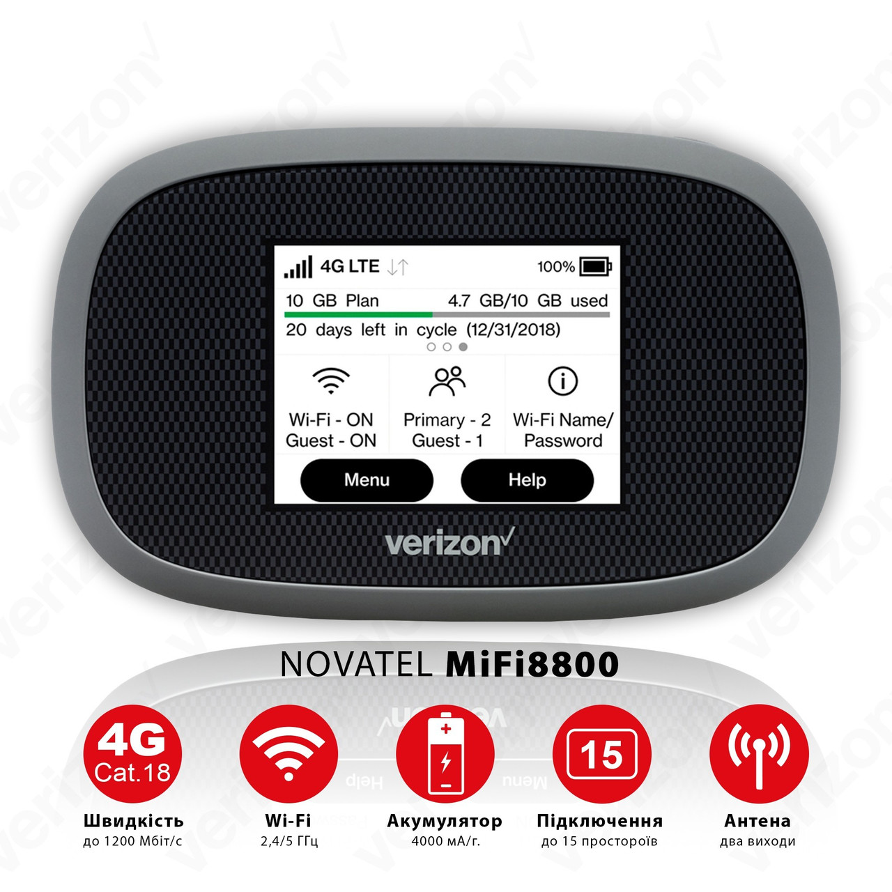 Мобильный wi-fi роутер 4g для любого оператора Novatel 8800L original ...