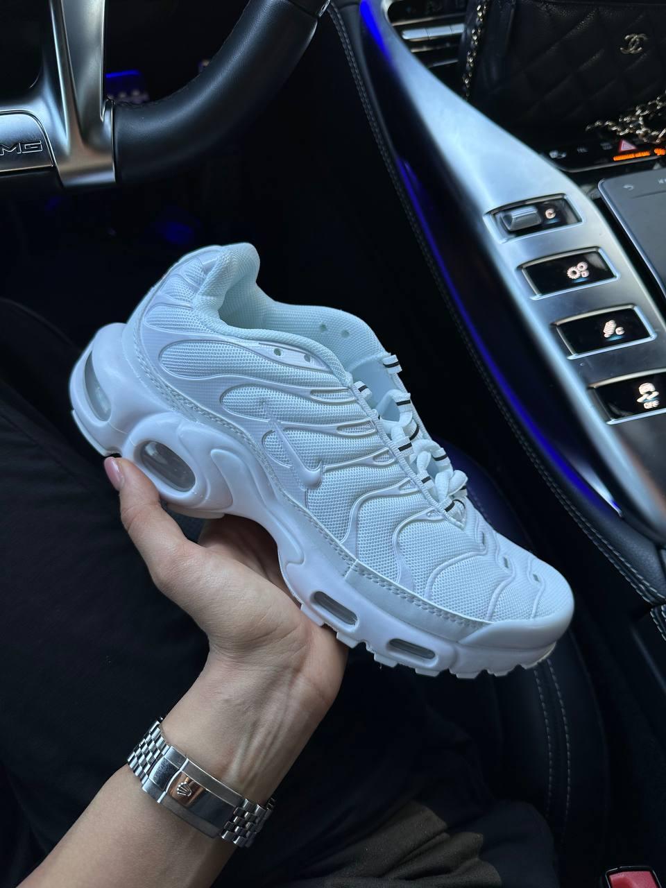 Чоловічі кросівки Nike Air MAX TN White (білі) стильні кросівки NK104 Найк vkross