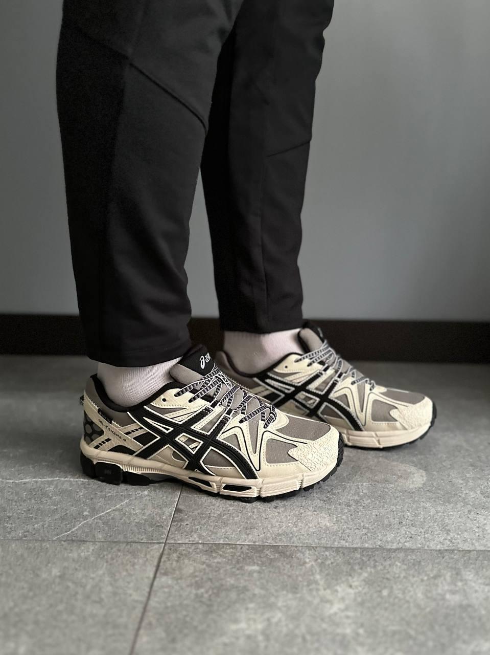 Чоловічі осінні кросівки Asics Gel-Kahana 8 GORE-TEX Beige (бежеві) стильні спортивні кросівки 452 Асикс vkross