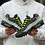 Чоловічі кросівки Nike AIR MAX 95 Black (чорно-сірі із зеленим) спортивні кроси 1951 Найк vkross, фото 3