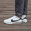 Чоловічі повсякденні кросівки Nike Cortez White Black (біло-чорні) модні демісезонні кроси 1919 Найк vkross, фото 5