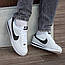 Чоловічі повсякденні кросівки Nike Cortez White Black (біло-чорні) модні демісезонні кроси 1919 Найк vkross, фото 6