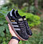 Чоловічі кросівки Adidas Spezial (чорні із сірим) стильні повсякденні кроси 01156 Адідас vkross, фото 7