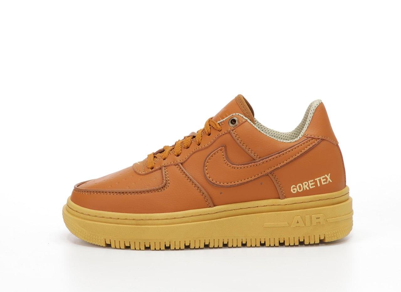 Чоловічі зимові кросівки Nike AIr Force Low Gore-Tex Winter Termo Brown (коричневі) низькі теплі Y14464 vkross