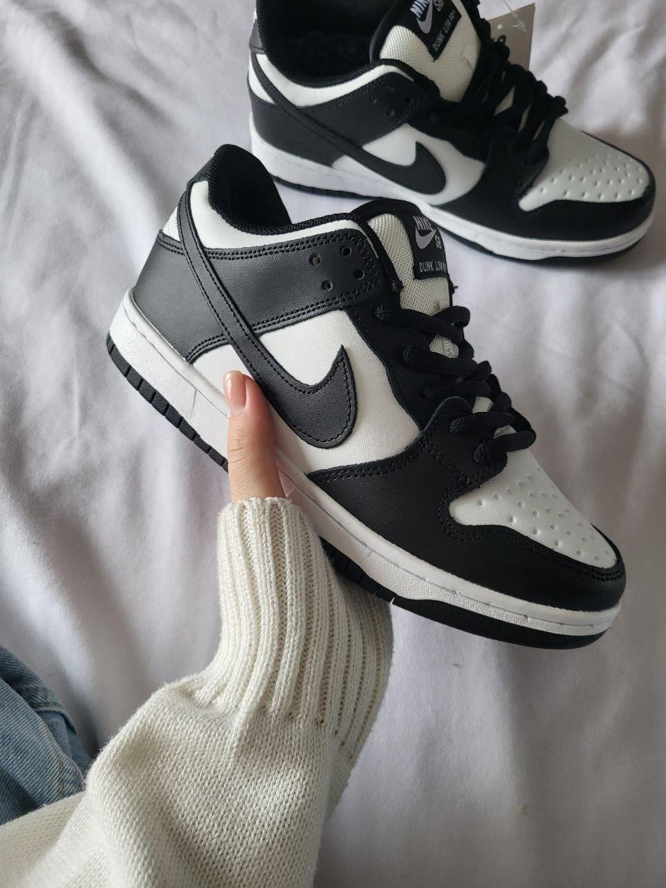 Жіночі зимові спортивні кросівки Nike Dunk low black (чорні) повсякденні кросівки 623 Найк vkross, фото 1