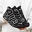 Чоловічі кросівки Nike Air More Uptempo Black White (чорні з білим) модні кроси 1936 Найк vkross, фото 4