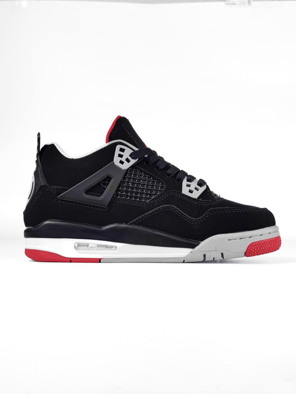 Жіночі зимові кросівки Nike Air Jordan 4 Fur Black-Red (білі з фіолетовим) високі кроси NK759 Найк топ