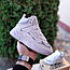 Жіночі зимові кросівки Adidas Niteball (біло-сірі) високі повсякденні кроси 4211 Адідас vkross, фото 3