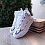 Жіночі зимові кросівки Adidas Niteball (біло-сірі) високі повсякденні кроси 4211 Адідас vkross, фото 8