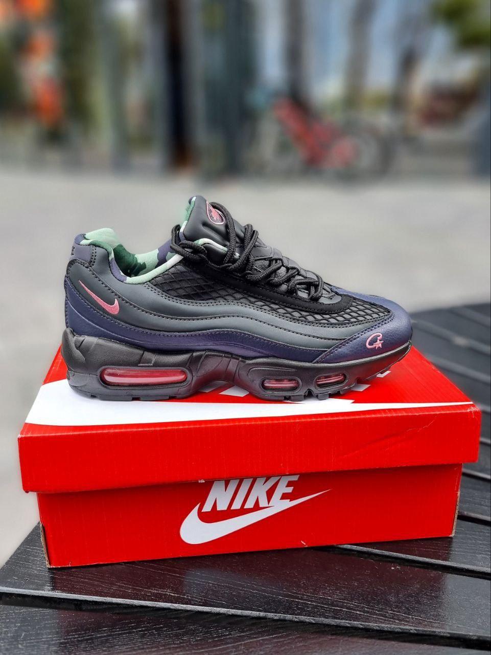 Чоловічі спортивні кросівки Nike Air Max 95 (сіро-сині) стильні повсякденні кроси 01372 Найк vkross
