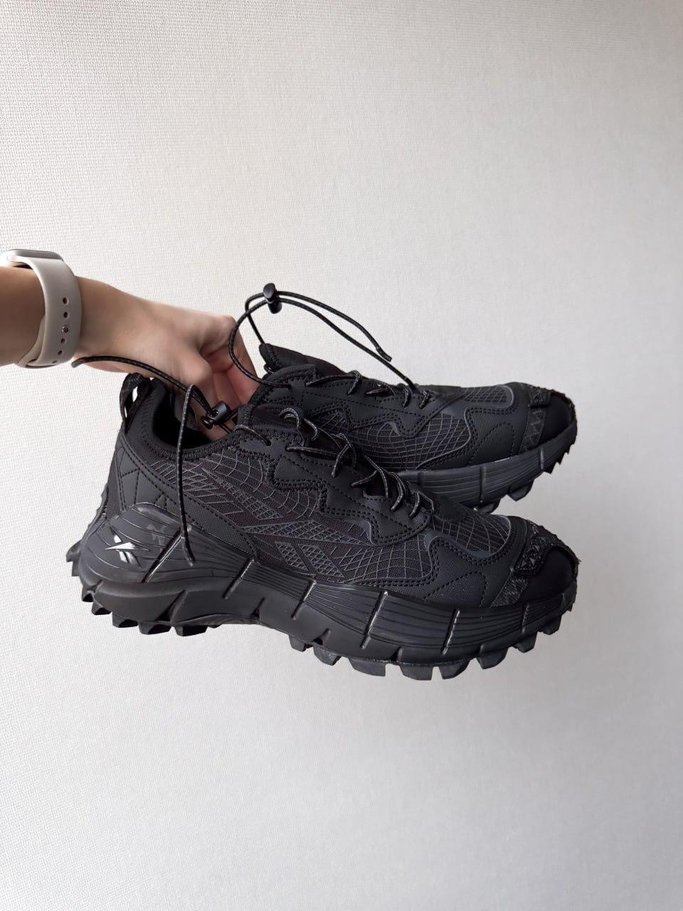 Чоловічі зимові кросівки Reebok Zig Kinetica 2,5 Gore-Tex Black-Gray (чорні із сірим) повсякденні кросівки R vkross, фото 1