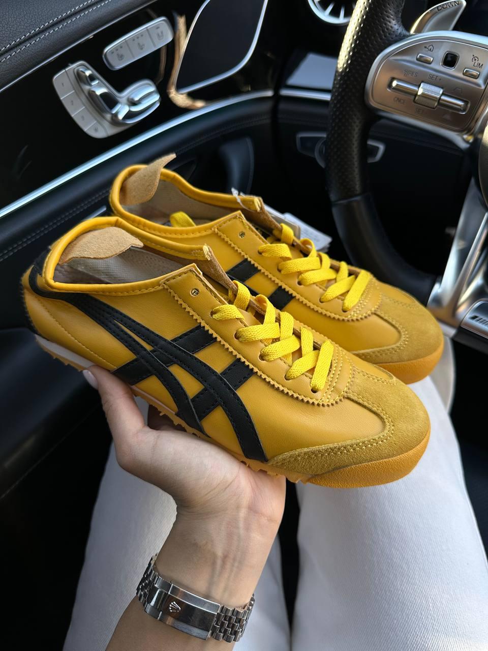 Чоловічі повсякденні кросівки Asics Onitsuka Tiger Mexico 66 Yellow (жовті) модні кросівки AC003 Асікс vkross