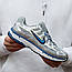 Чоловічі спортивні кросівки Nike P-6000 Silver Blue (сірі із синім) модні повсякденні кроси 1929 Найк vkross, фото 6