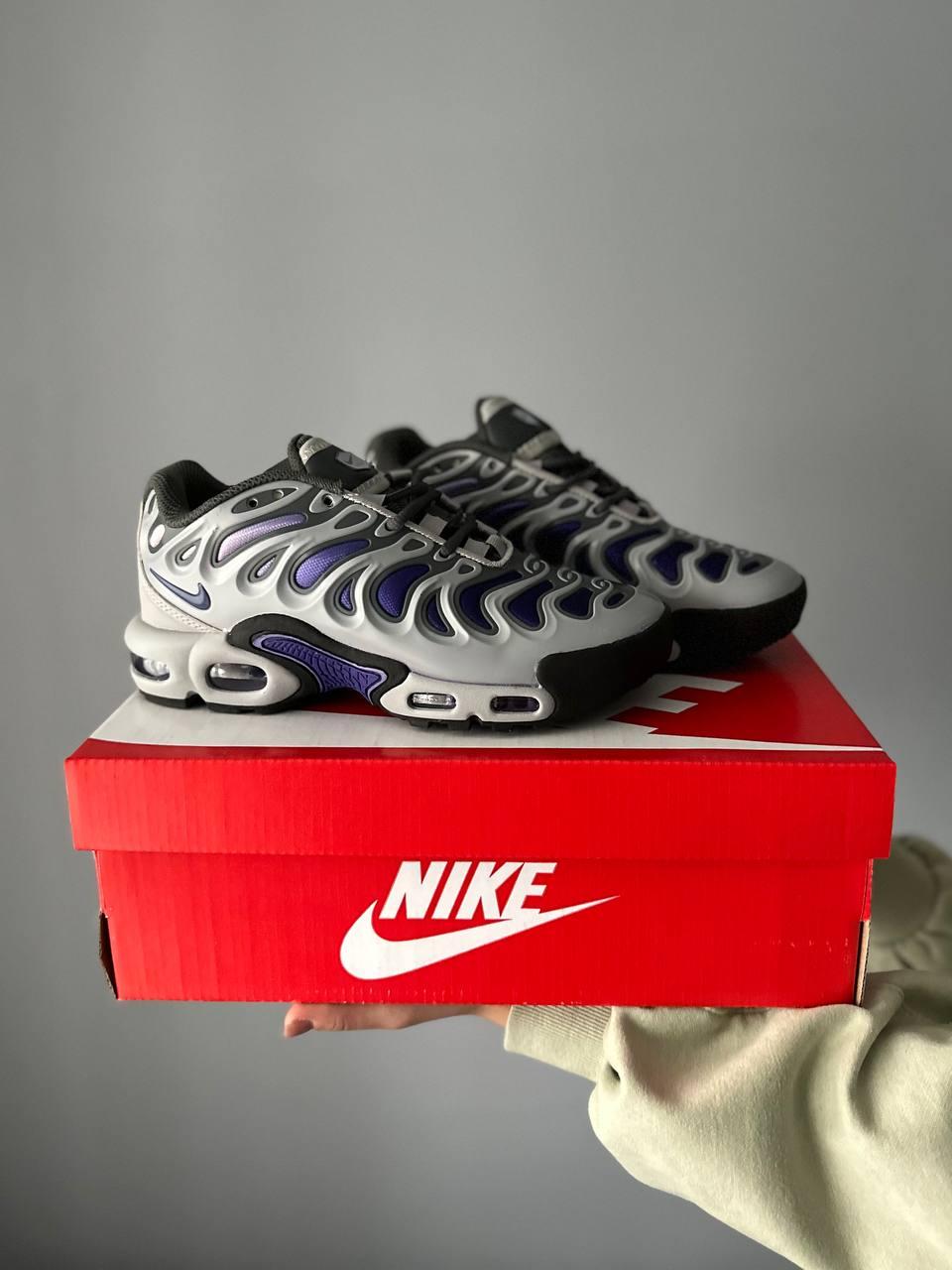 Чоловічі кросівки Nike Air MAX TN Plus Drift Grey/purple (сірі з фіолетовим) стильні 0121 Найк vkross