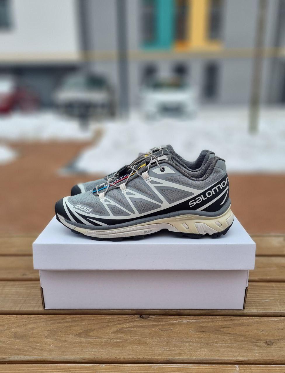 Чоловічі спортивні кросівки Salomon XT-6 Grey Blue (сірі із синім) повсякденні кроси 01243 Саломон vkross
