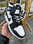 Чоловічі кросівки Nike Air Jordan 1 black / white (чорно-білі) повсякденні кроси 159-2 Найк vkross, фото 4