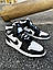 Чоловічі кросівки Nike Air Jordan 1 black / white (чорно-білі) повсякденні кроси 159-2 Найк vkross, фото 8