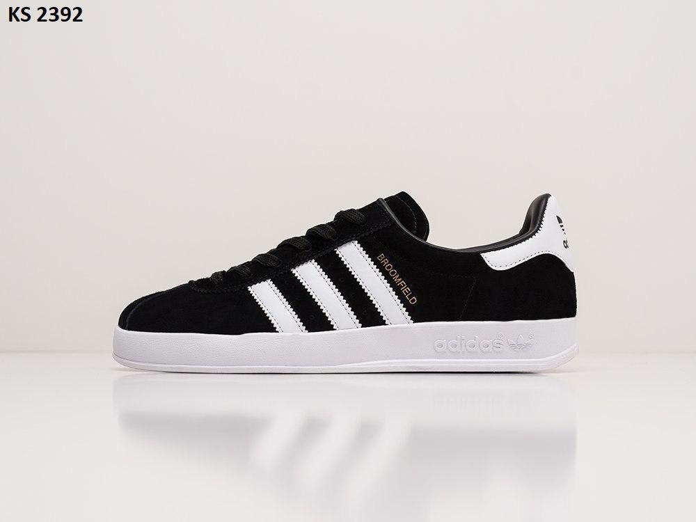 Чоловічі демісезонні кросівки Adidas Broomfield Black White (чорні з білим) повсякденні KS 2392 Адідас vkross