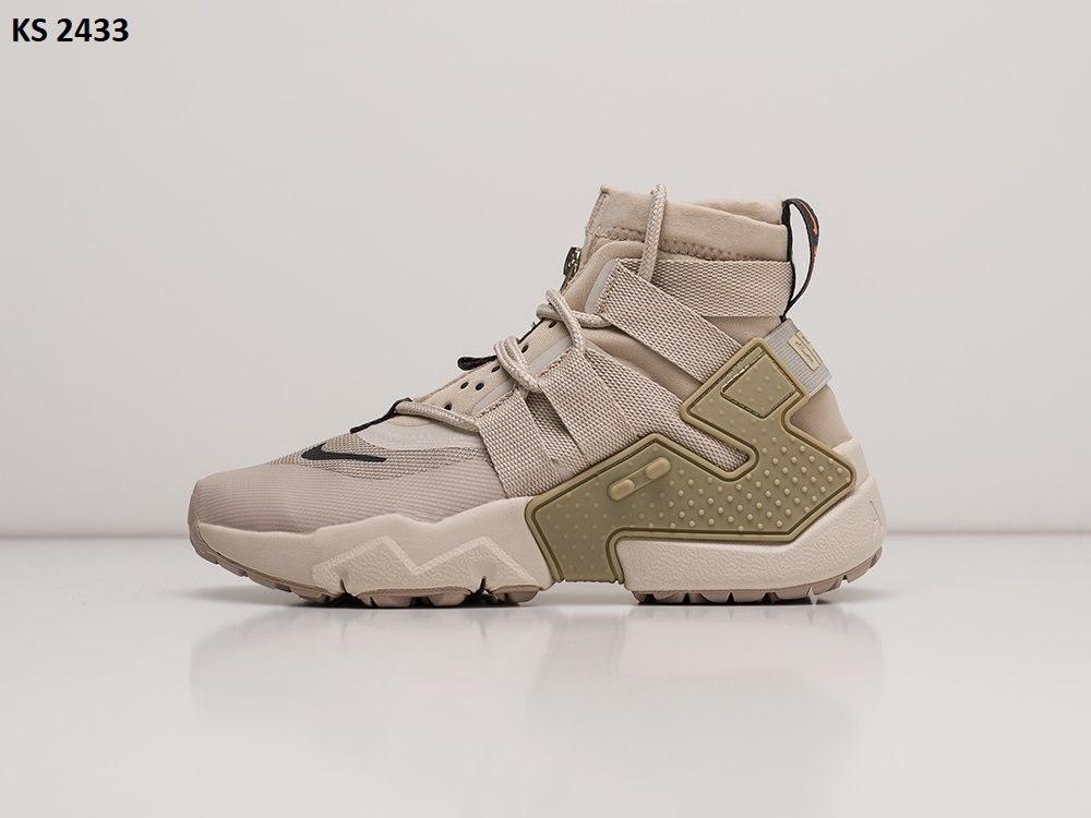 Чоловічі кросівки Nike Air Huarache Gripp Beige (бежеві) модні повсякденні кроси KS 2433 Найк vkross