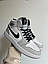 Чоловічі кросівки Nike Air Jordan 1 Gray (сірі) модні повсякденні кроси 0650v Найк vkross, фото 3