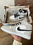 Чоловічі кросівки Nike Air Jordan 1 Gray (сірі) модні повсякденні кроси 0650v Найк vkross, фото 5