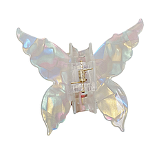 Крабик-метелик для волосся Hots Professional Butterfly Light Wtite, 1 шт (HP21002-WT)