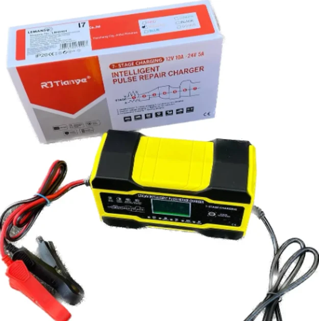 Зарядний пристрій 12V 10A або 24V 5A Smart Lemanso LM40404 для акумулятора 12V 2-150Aч