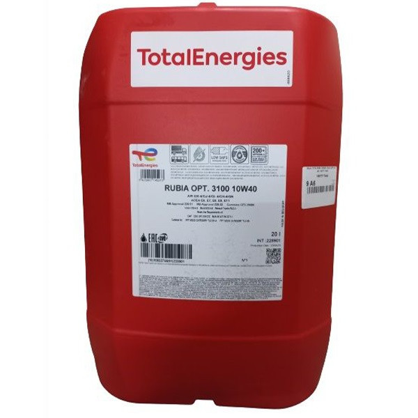 Моторне мастило Total 3100 optima 10W-40 20 л.