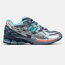 Чоловічі Кросівки New Balance 1906U Grey Silver Blue / Нью Беланс 1906Ю Сірі із Срібним та Синім, фото 3