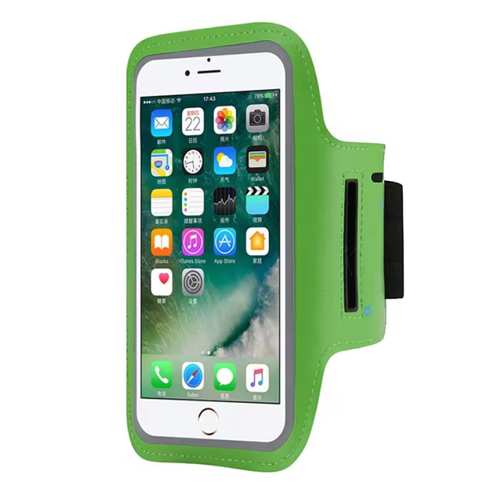 Прозорий чохол для телефону на руку салатовий, фото 1