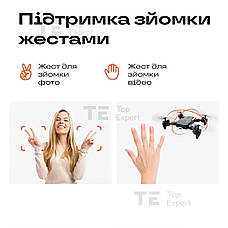 Квадрокоптер з подвійною WiFi камерою USB DRONE YLS60 на пульті управління професійний дрон з кейсом, фото 5