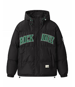 Дитяча зимова тепла куртка з капюшоном у темно-синьому кольорі