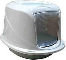 Туалет з фільтром та ручкою для кішок Georplast Galaxy Deluxe, зелений, 10586, 45х36х31,5 см