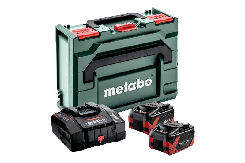 Базовий комплект Metabo LiHDX 2x8.0 А·год + 1x ASC 290 + MetaBox 685305000