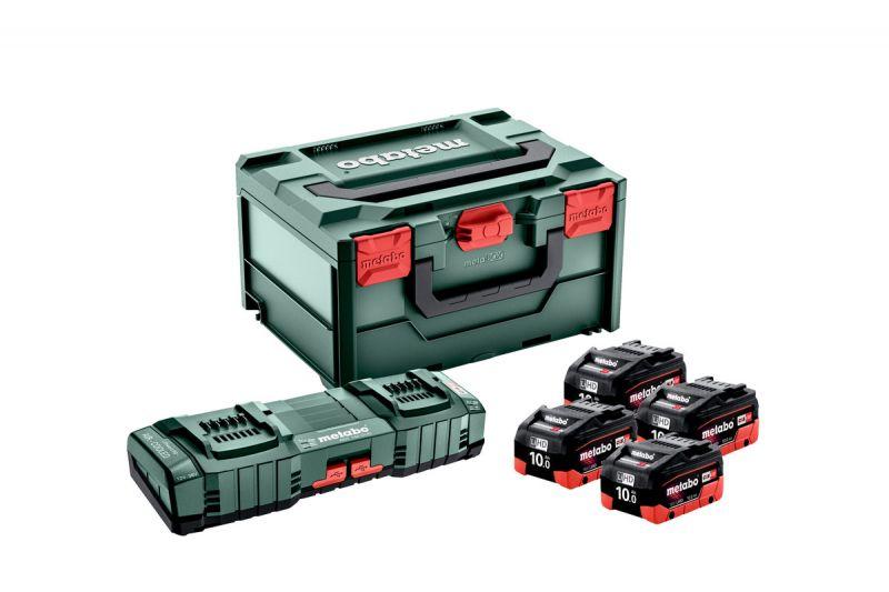 Базовий комплект Metabo LiHD 4x10.0 А·год + ASC 145 DUO + MetaBox 685143000