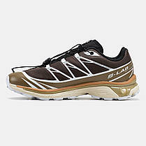 Чоловічі Кросівки Salomon XT-6 Softground ADV Brown Beige / Саломон ХТ-6 Софтграунд АДВ Коричневі з Бежевим, фото 4