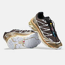 Чоловічі Кросівки Salomon XT-6 Softground ADV Brown Beige / Саломон ХТ-6 Софтграунд АДВ Коричневі з Бежевим, фото 6