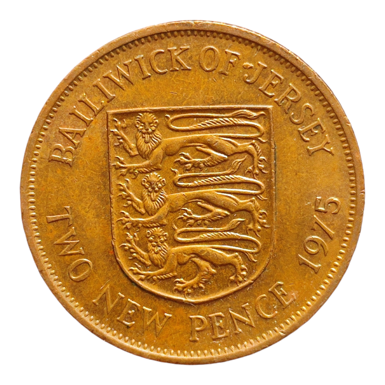 Джерсі 2 нових пенса, 1975