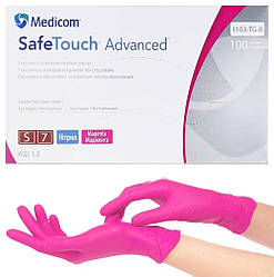 Рукавички нітрілові (маджента) SafeTouch MAGENTA MEDICOM 3,5 г 100шт S