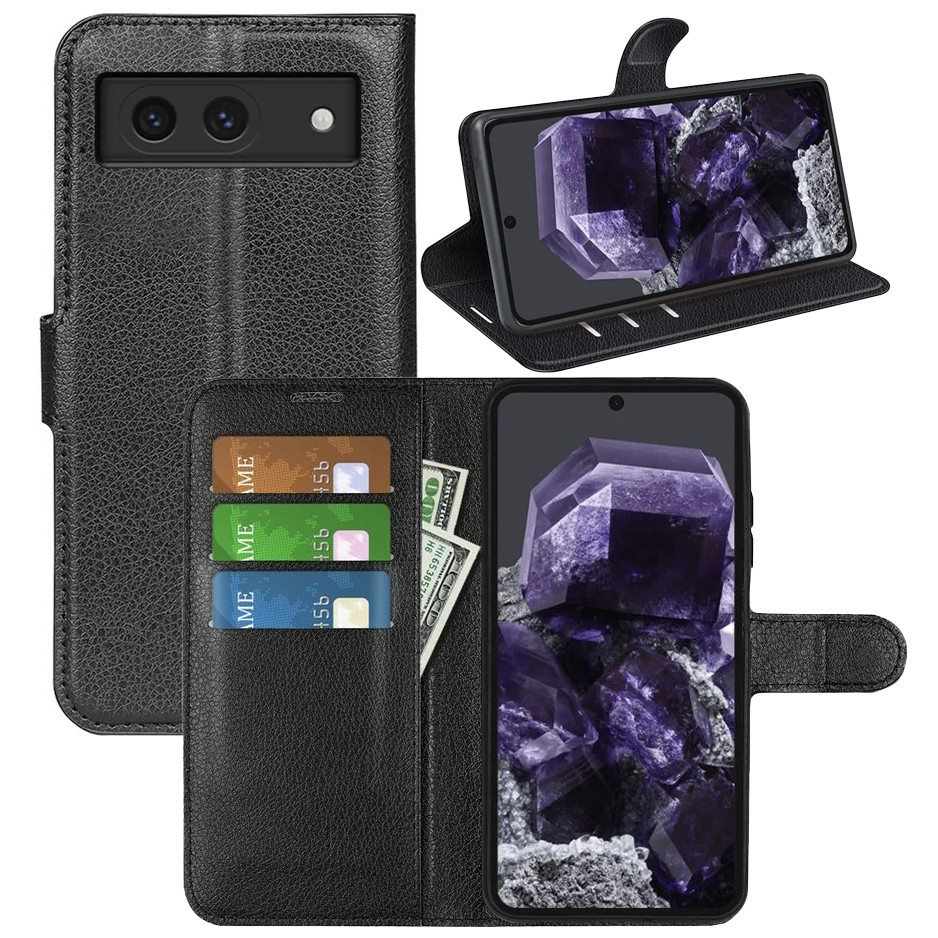 Чохол-книжка Litchie Wallet для Google Pixel 8A Black, фото 1