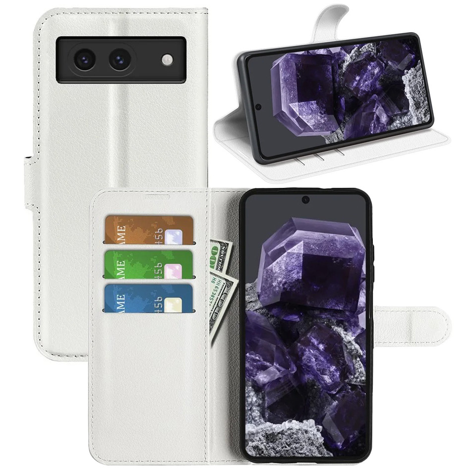 Чохол-книжка Litchie Wallet для Google Pixel 8A White, фото 1