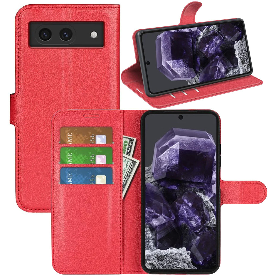 Чохол-книжка Litchie Wallet для Google Pixel 8A Red, фото 1