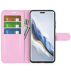Чохол-книжка Litchie Wallet для Honor Magic 6 Pro Light Pink, фото 7