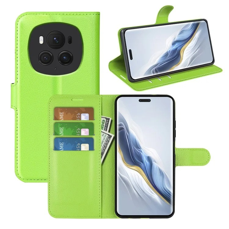 Чохол-книжка Litchie Wallet для Honor Magic 6 Pro Light Green, фото 1