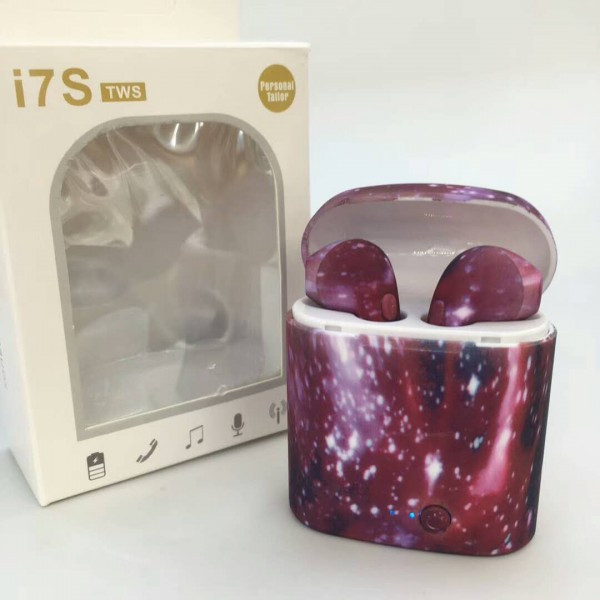 Бездротові Bluetooth-навушники HBQ I7S TWS камуфляж біло-зелений