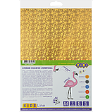 Фоаміран А4 2мм голографічний з клейким шаром набір 5 кольорів Zibi ZB.1846, фото 2