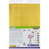 Фоаміран А4 2мм металізований з клейким шаром набір 5 кольорів Zibi ZB.1847, фото 2