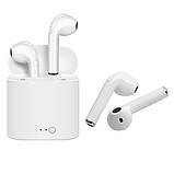 Бездротові Bluetooth-навушники HBQ I7S TWS камуфляж біло-зелений, фото 6