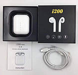 Бездротові Bluetooth Навушники I200 TWS, фото 5
