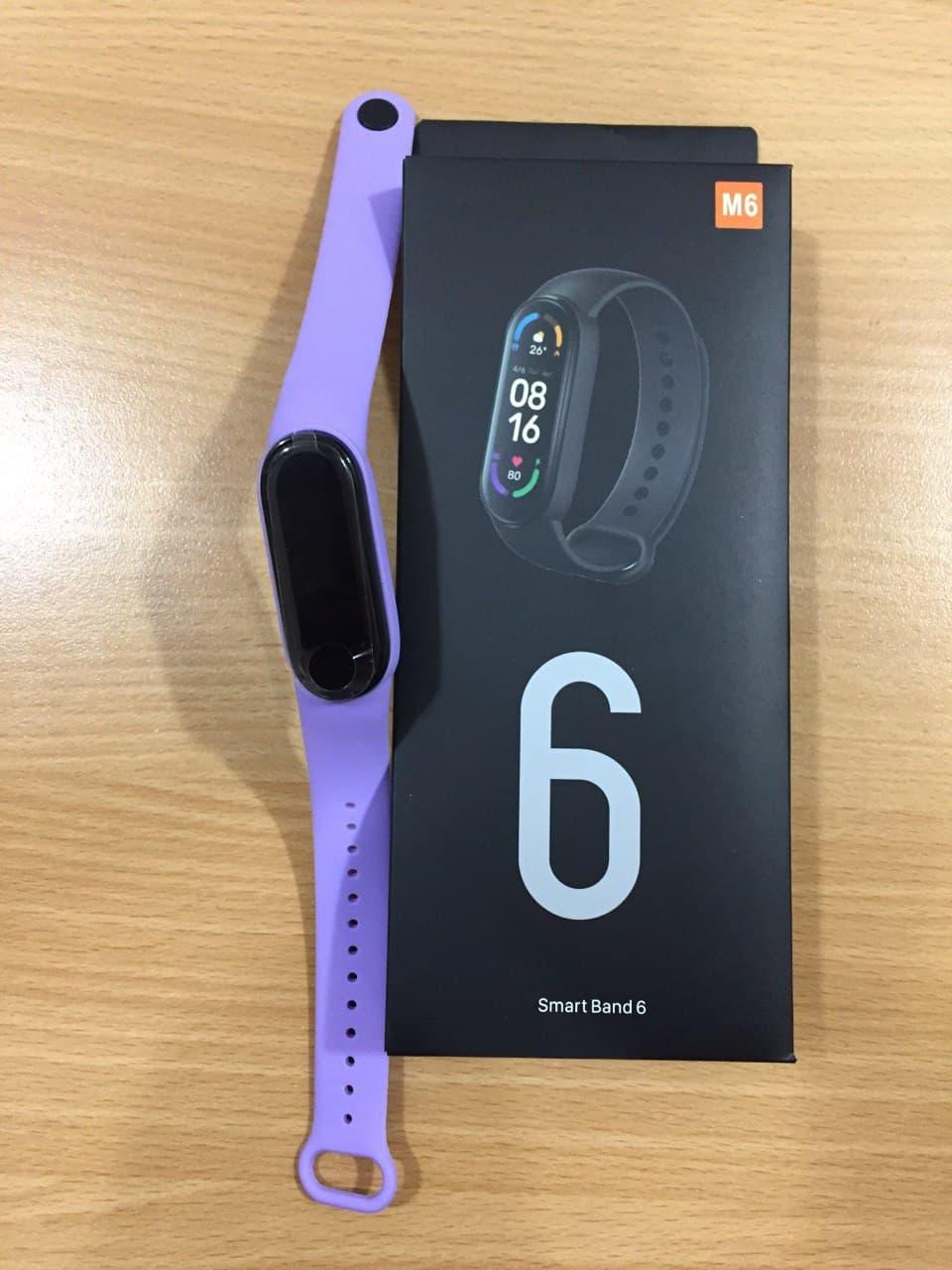 Фітнес-Браслет SMART BAND М6 СмартЧаси M6 Фітнес-трекер Бузковий